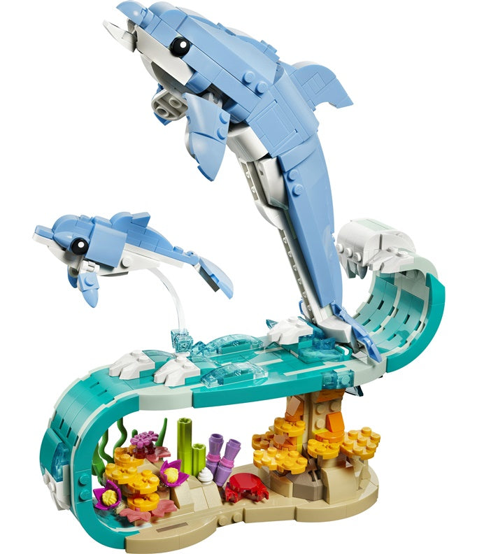 Konstruktor LEGO® Creator 3w1 Delfiny 31385, 542 elementy.