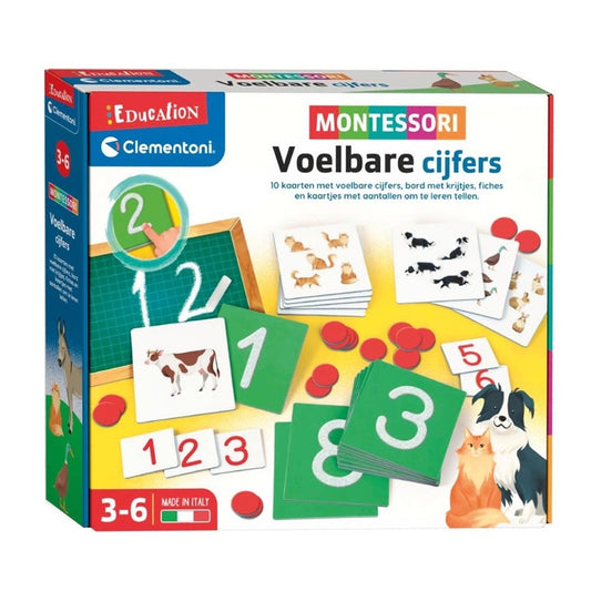 Edukacinis žaislas Clementoni Tactile Numbers 50737