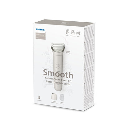 Moteriškas skustuvas Philips 8000 BRL147, baltas