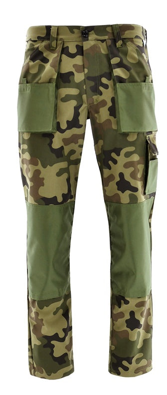 Spodnie robocze Sara Workwear, zielone, bawełna/poliester, XXL
