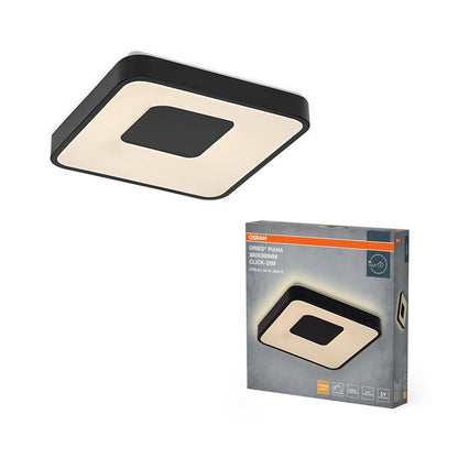 Šviestuvas lubų Osram, LED, 24W, 3000K,1450lm, Ø380, juodas