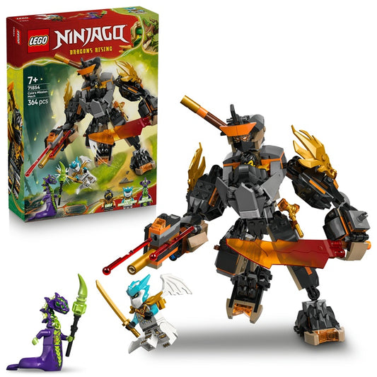 Konstruktor LEGO® Ninjago Robot Cole'a 71854, 364 elementy