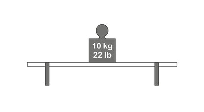 Wspornik półki Dolle Lip, 260x130 mm, czarny
