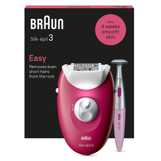 Depilator Braun Silk•épil 3 SE3-202, biały/różowy