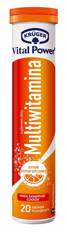 MULTIWITAMINY TABLETKI MUSUJĄCE 20