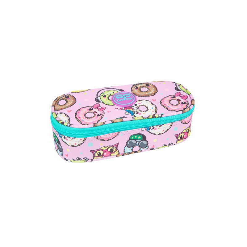 Piórnik CoolPack Happy Donuts, niebiesko-różowy