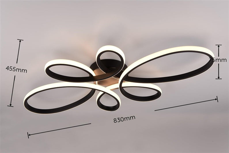 Šviestuvas lubų Trio Fly 645619132, 32 W, 3000K