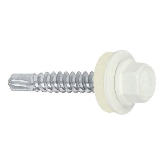 Wkręt samogwintujący Wkret-Met WF, RAL9010, 4.8 mm x 19 mm, 250 szt.