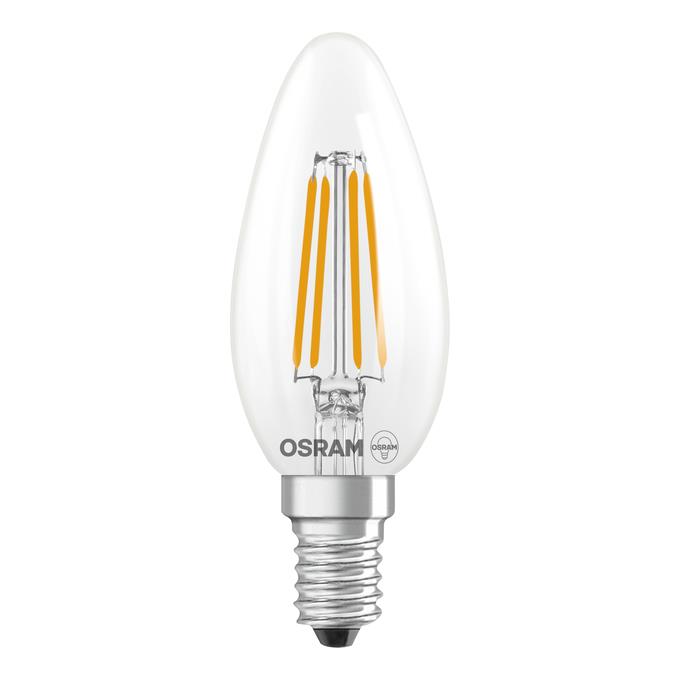 LEMP LED OSRAM FIL B35 3.4W E14 2700K 470LM