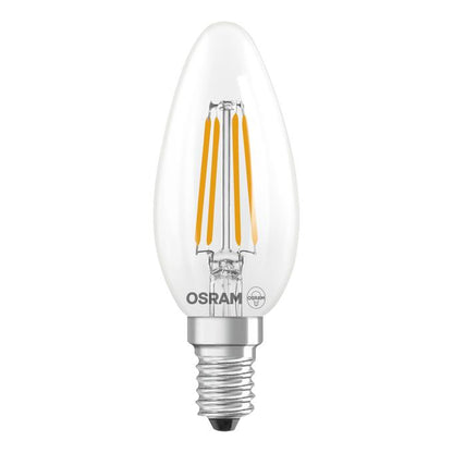 LEMP LED OSRAM FIL B35 3.4W E14 2700K 470LM