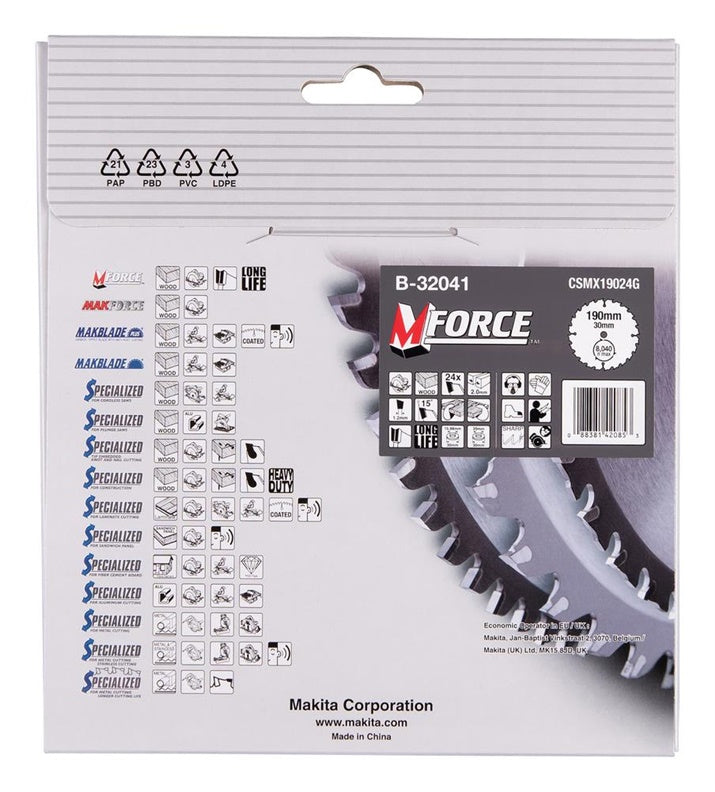 Tarcza do piły Makita 190 x 30mm B-32041