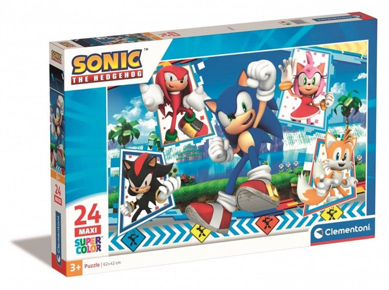 Puzzle Clementoni Sonic 28526, 42 cm x 62 cm, 24 el.