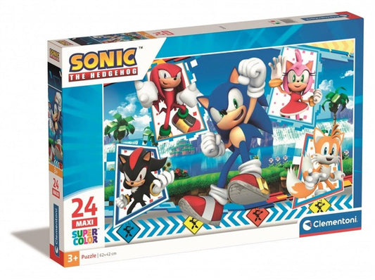 Dėlionė Clementoni Sonic 28526, 42 cm x 62 cm, 24 dal.
