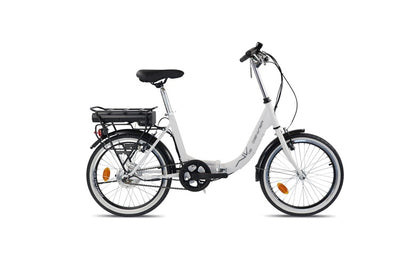 Rower elektryczny DENVER, 20", składany, biały