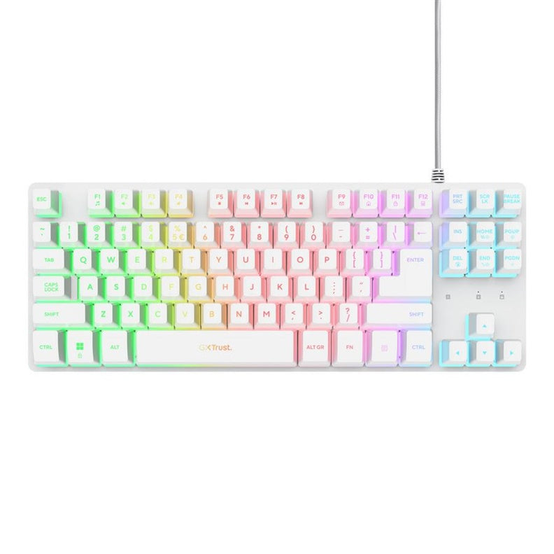 KLAWIATURA TRUST GXT833 THADO TKL BIAŁA