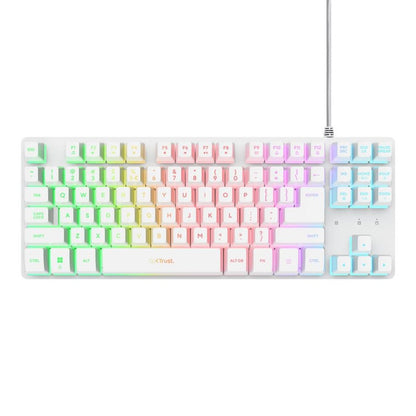 KLAWIATURA TRUST GXT833 THADO TKL BIAŁA