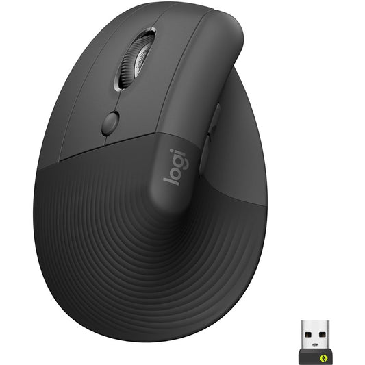 Kompiuterio pelė Logitech Lift Left, grafito
