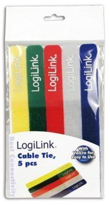 Uchwyt do kabli Logilink, 180 x 20 mm