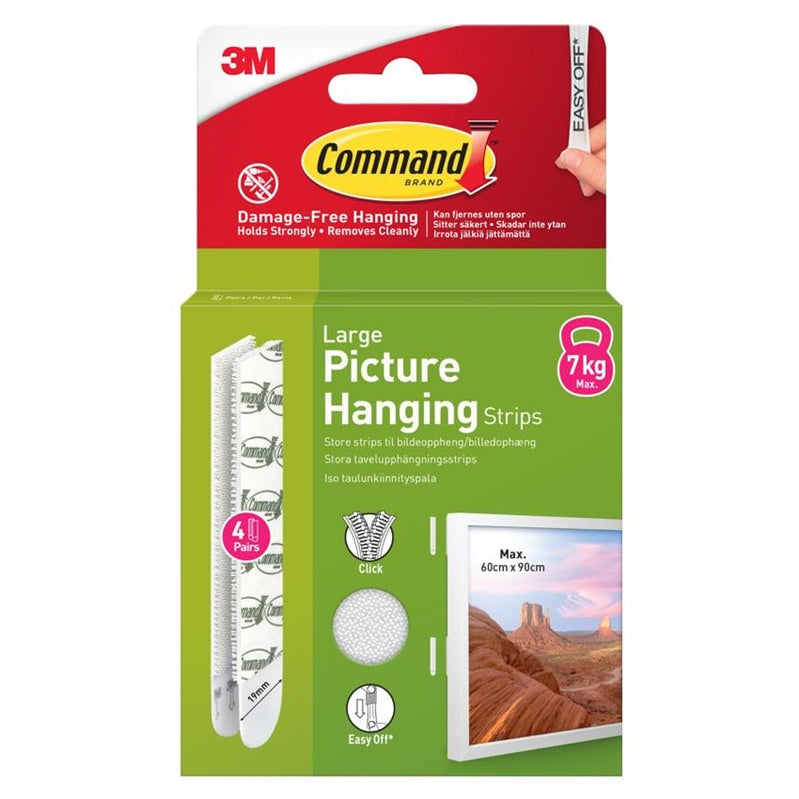Juostelės rėmeliams kabinti COMMAND T17206C, 4 poros