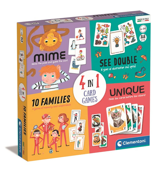 Stalo žaidimas Clementoni 4IN1 CARD GAME 50831