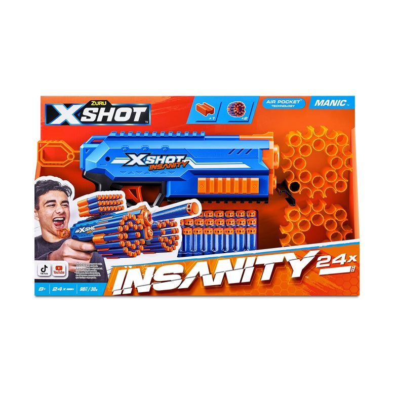 Zabawkowy karabin z kulkami XSHOT Manic Insanity 36603