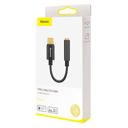 Adapteris Baseus USB-C to 3.5mm USB C, 3.5mm 0.05 m, juoda