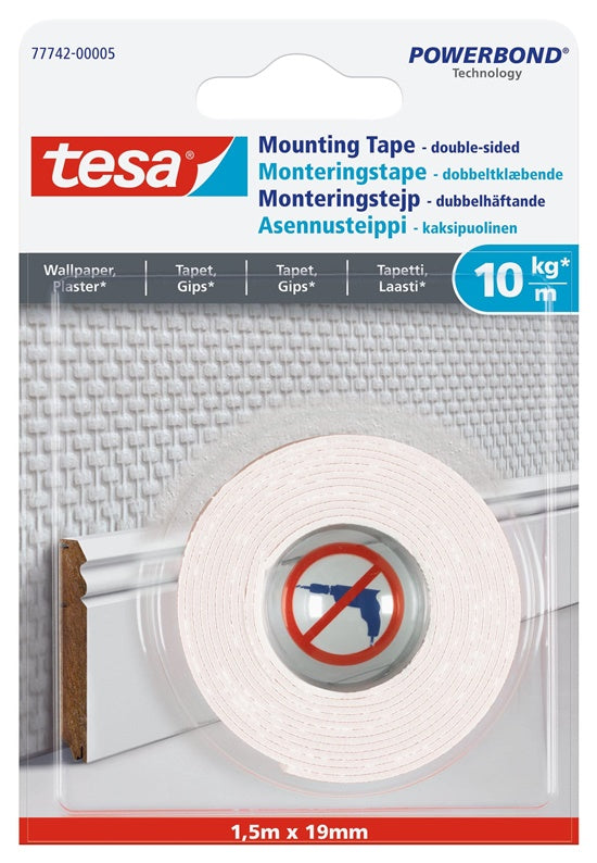 Dwustronna taśma samoprzylepna Tesa tesa, biała