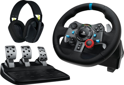 KIEROWNICA LOGITECH G29+SŁUCHAWKI G435 CZARNE