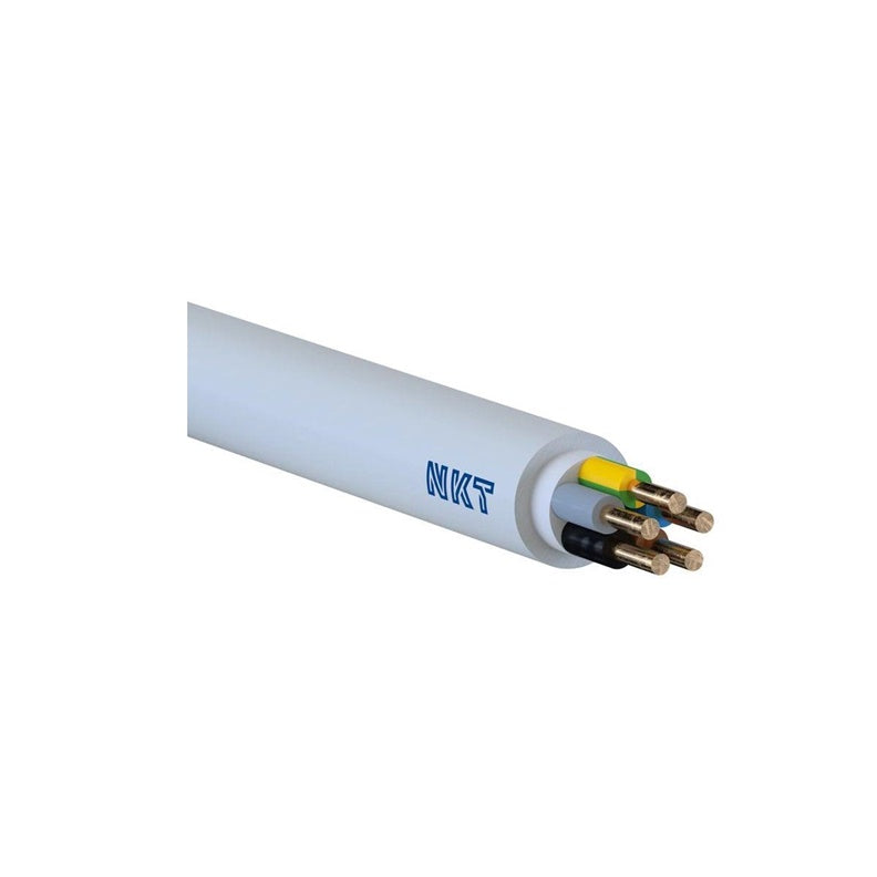 Instaliacinis kabelis NKT NYM, Eca, 500 V, 3 x 4 mm², 100m