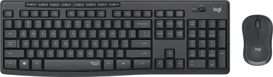 Keyboard Logitech MK295 Silent Combo EN, black, wireless