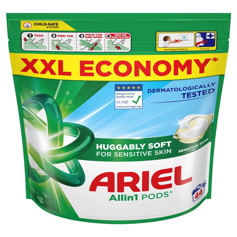 Kapsułki do prania Ariel All-in-1 PODS Sensitive, 44 szt.