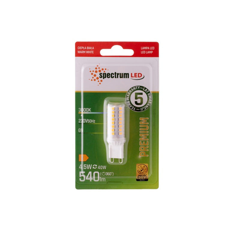 LEMPUTĖ SPECTRUM LED G9 4.5W 830 510LM