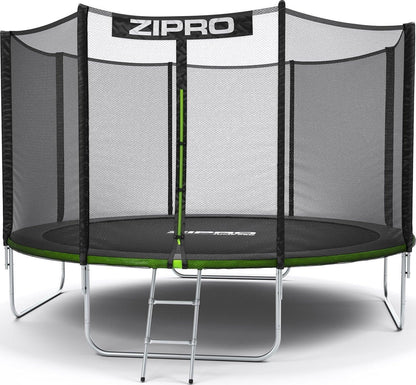 Batutas Zipro, 374 cm, su tinklu, su kopėčiomis