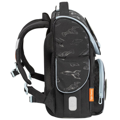 Mokyklinė kuprinė TGNQ-107A(1), juoda, 31x19x35 cm