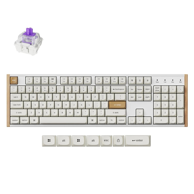 Klaviatūra Keychron K10 HE special, EN, juoda spalva.
