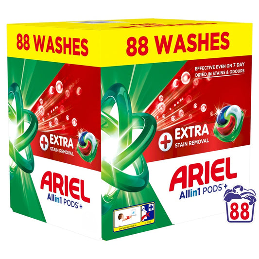 Skalbimo kapsulės Ariel Allin1 PODS Extra Clean Power 88 vnt