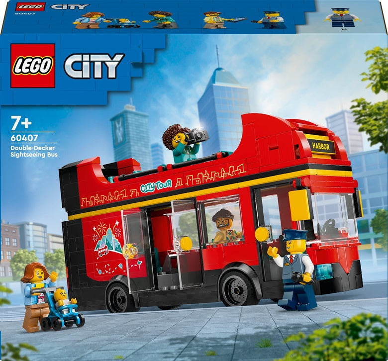 Konstr LEGO City Raudonas dviaukštis apžvalgos autobus 60407
