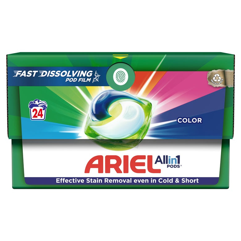 Skalbimo kapsulės ARIEL COLOR, 24 vnt.