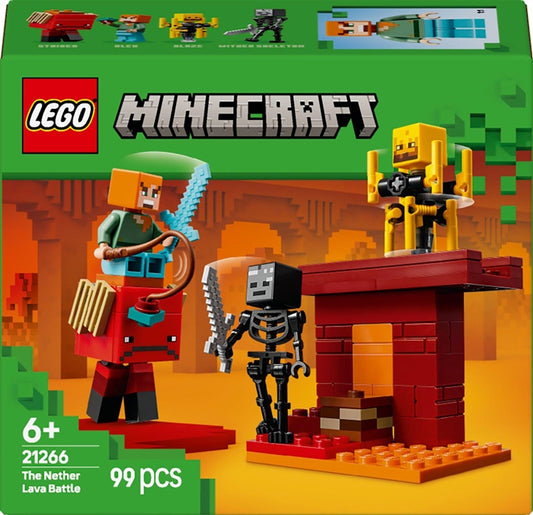 LEGO® Minecraft Bitwa w lawie Netheru 21266, 99 elementów