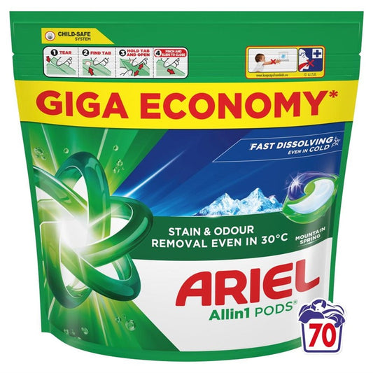 Skalbimo kamuoliai Ariel Allin1 PODS Mountain Spring 70 vnt.