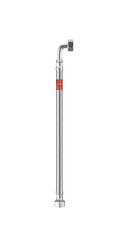 Santechninė žarnelė su alkūne Tucai Taq V1/2''-V1/2", 50 cm