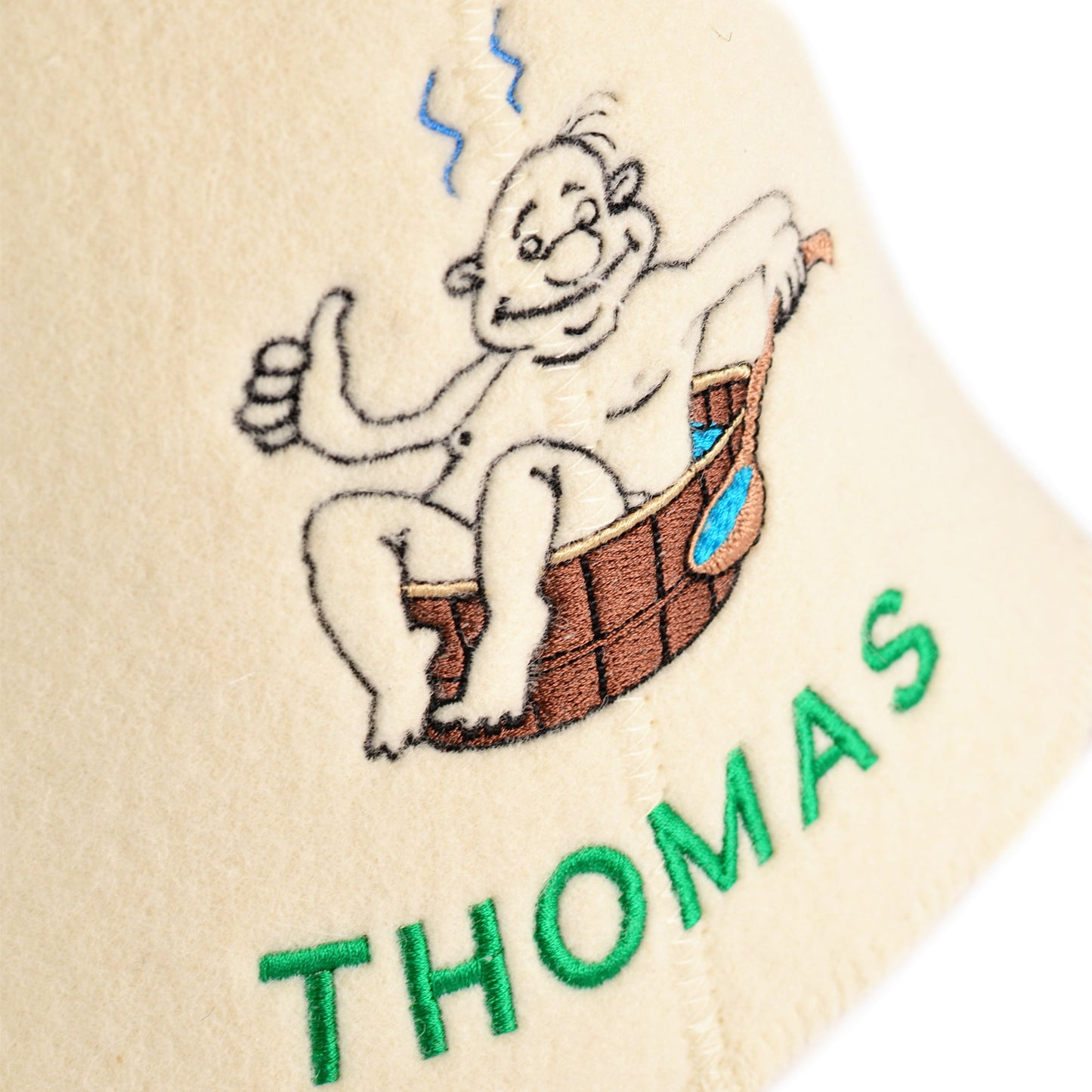 Personalized sauna hat