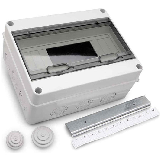 Tablica modułowa Technova, natynkowa, IP65, 12 mod., biała