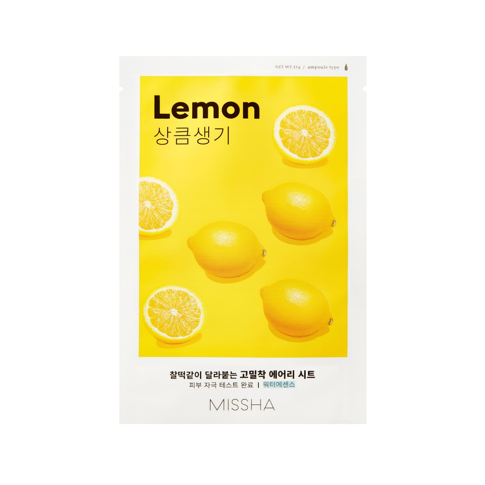 Missha AIry Fit Sheet Mask # Lemon - Lakštinė Veido Kaukė