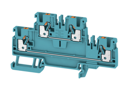 1547620000 A2T 2,5 BL Zweistock-Durchgangsklemme PUSH IN 2,5mm² 800V 24A, blau