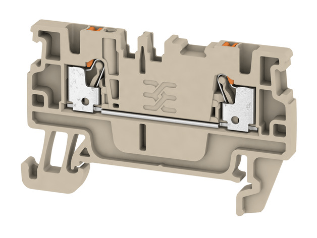 1552790000 A2C 1,5 Durchgangsklemme PUSH IN 1,5mm² 500V 17,5A, dunkelbeige