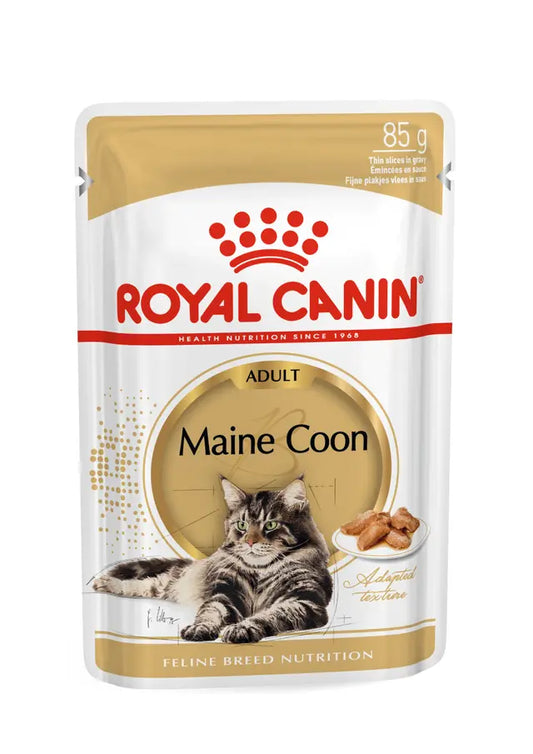 ROYAL CANIN Maine Coon Adult Thin Slices In Gravy - Влажный корм для кошек 12x85г