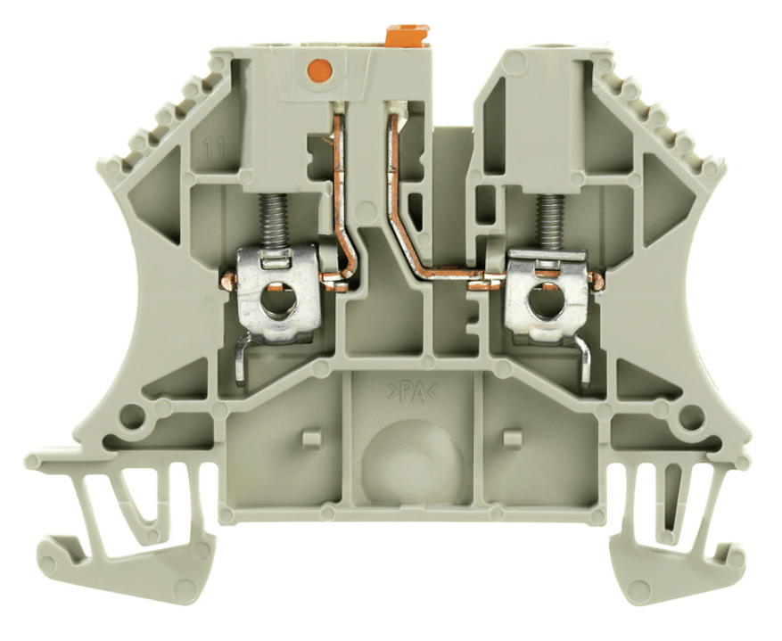 1855610000 WTR 2,5 Test-disconnect terminal 2,5mm² 500V 24A, pivoting, dark beige