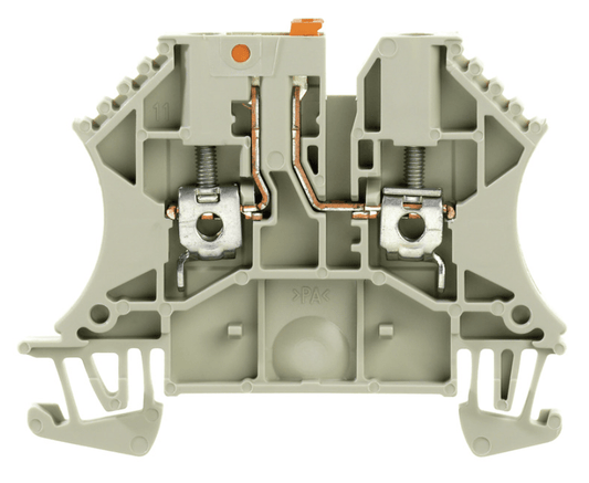 1855610000 WTR 2,5 Test-disconnect terminal 2,5mm² 500V 24A, pivoting, dark beige
