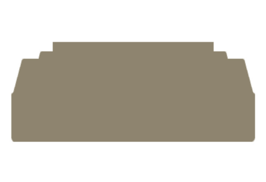 1879910000 WAP WTL6/3 W-Serie Endplatte, dunkelbeige